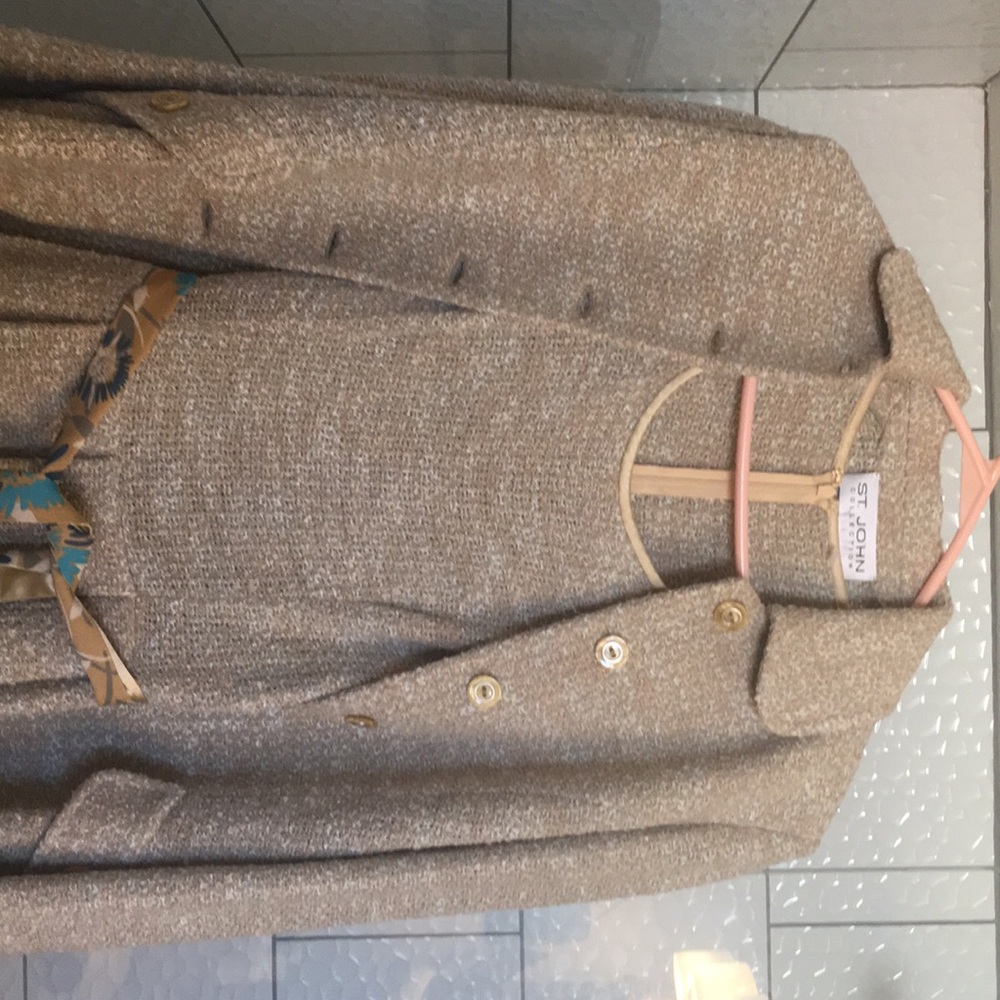 St. John jacket and belted dress